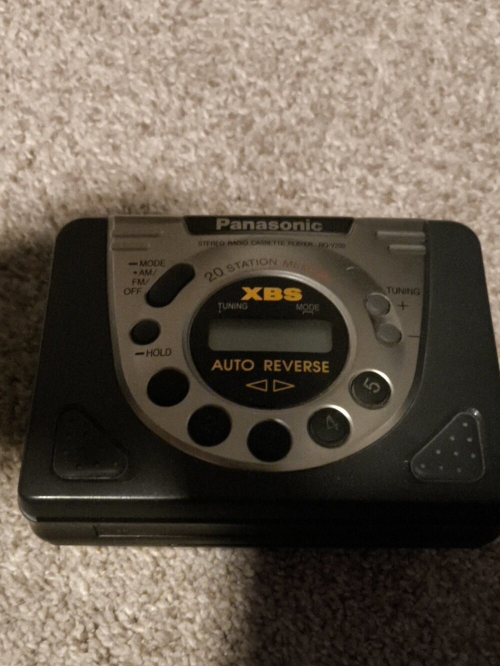 Panasonic Black Portable Cassette/Radio Player with XBS